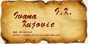 Ivana Kujović vizit kartica